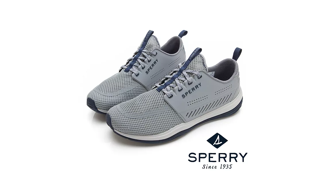 SPERRY 7 SEAS全方位防潑水休閒鞋(男款)US7.5鐵灰