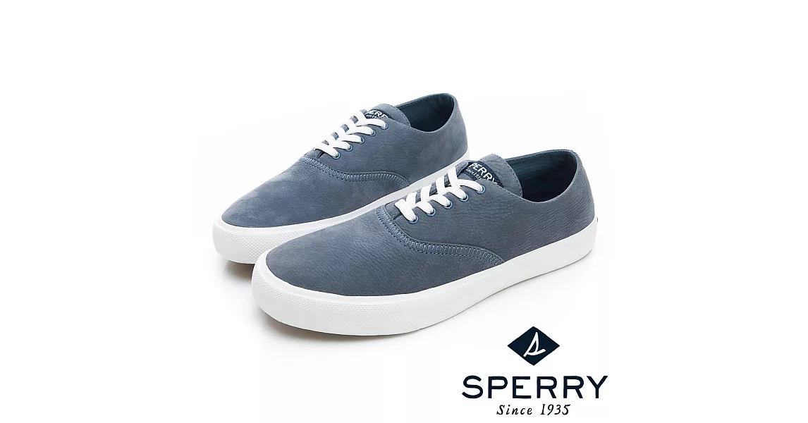 SPERRY 玩色魅力輕量牛皮休閒鞋(男)US10土耳其藍