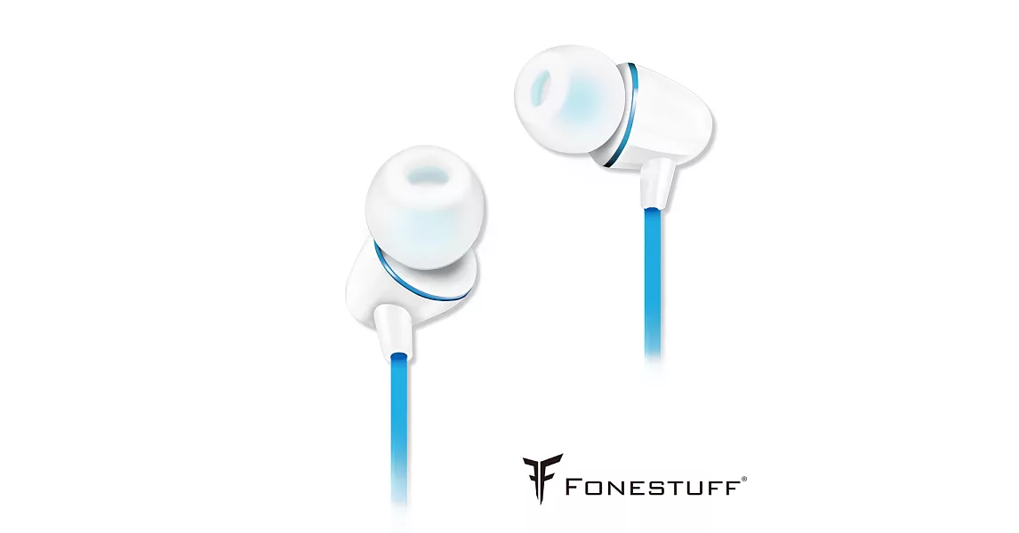 (二入組)【FoneStuff】陶瓷高音質入耳式耳機-白+粉 Fits33