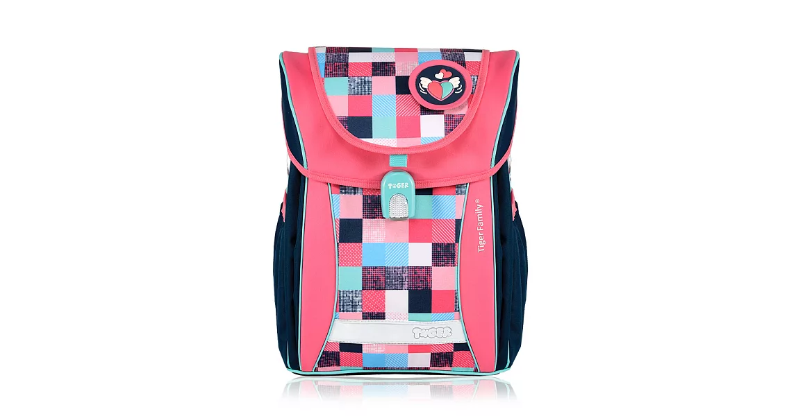 TigerFamily學院風超輕量護脊書包-公主粉