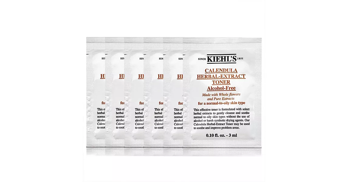 Kiehls 契爾氏 金盞花植物精華化妝水3mlX6入(百貨專櫃貨)