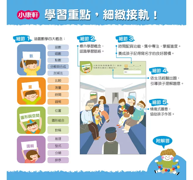 【幼小銜接初階練習本】啟蒙數學