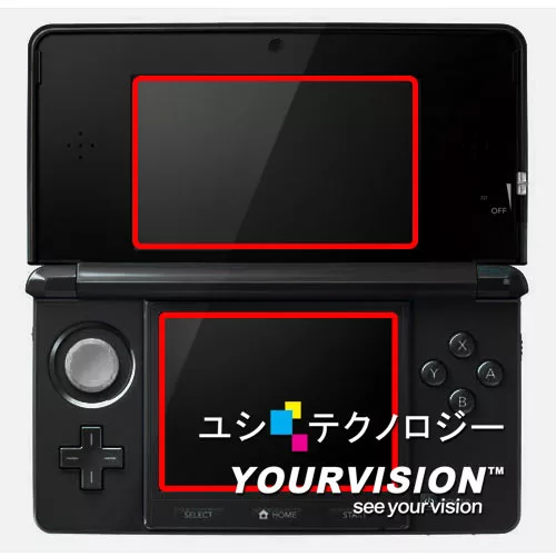 博客來 N3ds 3ds 上螢幕一般版 下螢幕 高透明豔彩防刮螢幕貼 贈布