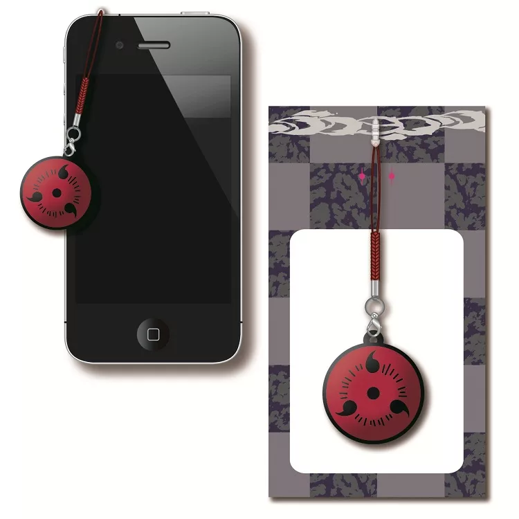 博客來 火影忍者 手機防塵塞吊飾 寫輪眼圖騰