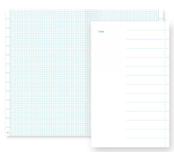 博客來 Kokuyo Drawing 索引方格筆記本 A5變型