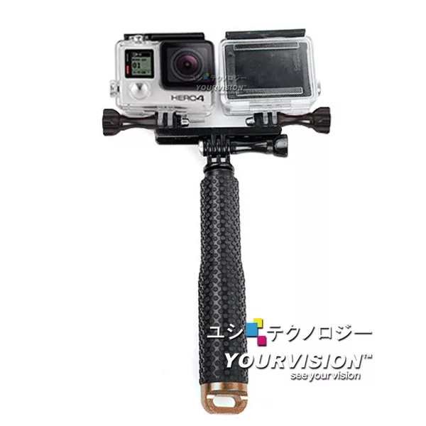 博客來 Gopro Hero 相機閃燈雙設備主機支架雙位托架攝影支架固定座 附轉接頭