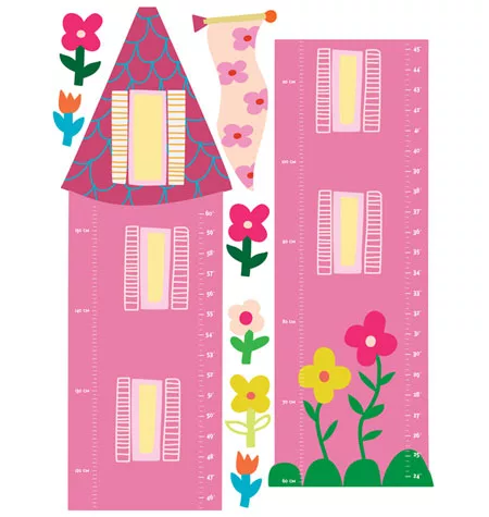 美國Wallies - 美國進口童趣壁貼-城堡身高尺