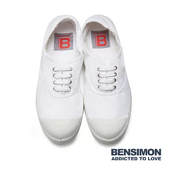 BENSIMON 法國國民鞋 經典綁帶款 (女) - White 101EU36白