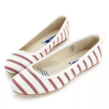 美國【SOLUDOS】Ballet Flat 娃娃鞋 紅白條紋 FBF10110紅白條紋