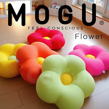 【日本MOGU】繽紛花朵 可愛抱枕/舒壓靠枕/造型坐墊‧日本製紅色