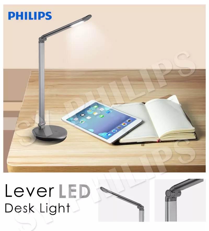 博客來 飛利浦philips Lever酷恒led檯燈, Philips Lever Led Table Lamp 720070