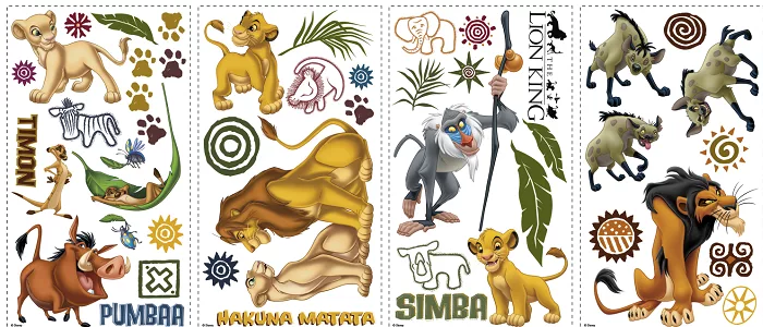 美國Roommates - 美國進口迪士尼壁貼-獅子王
