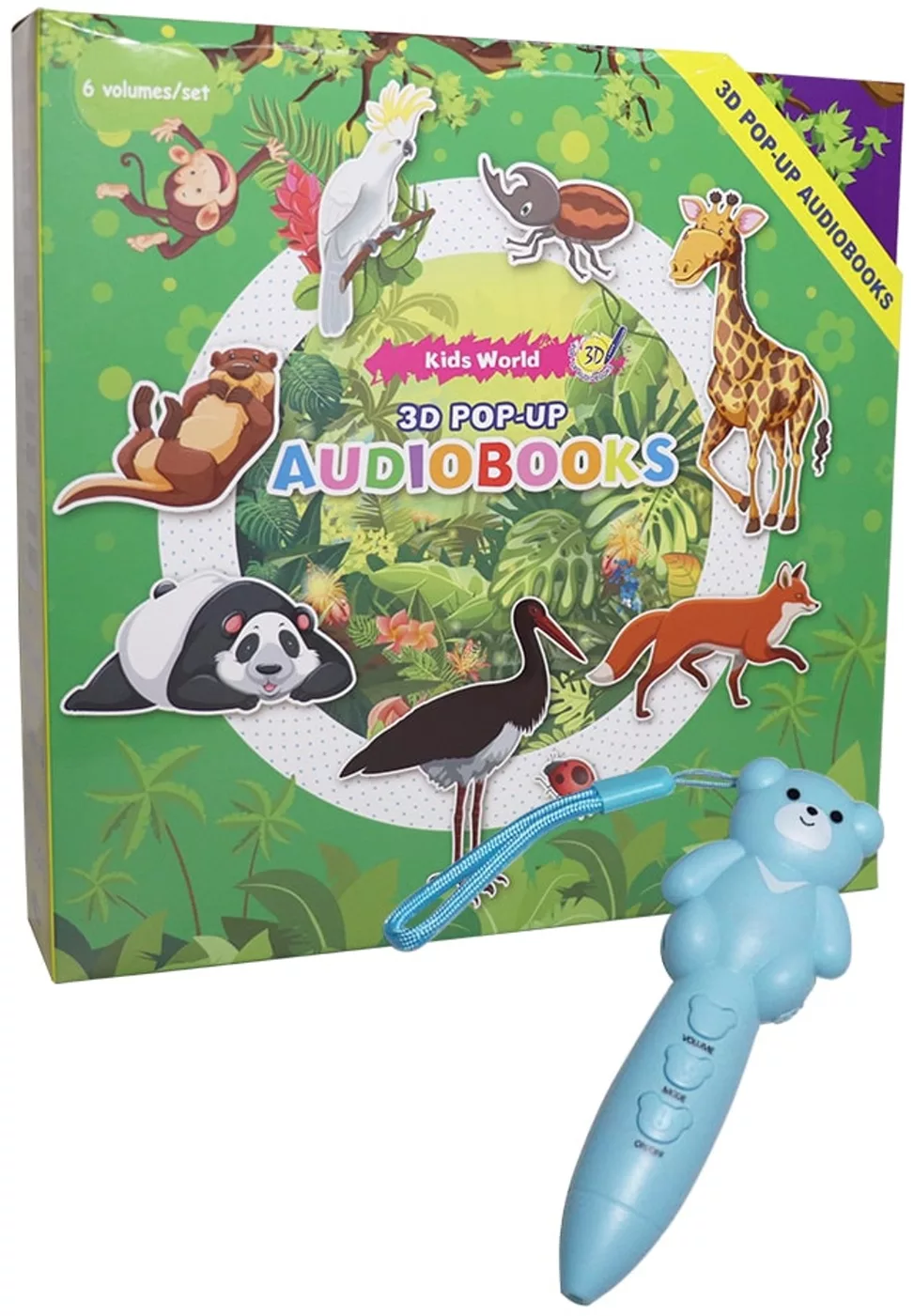 3D Pop-Up Audiobooks Animal World ＋ 8g 小熊筆