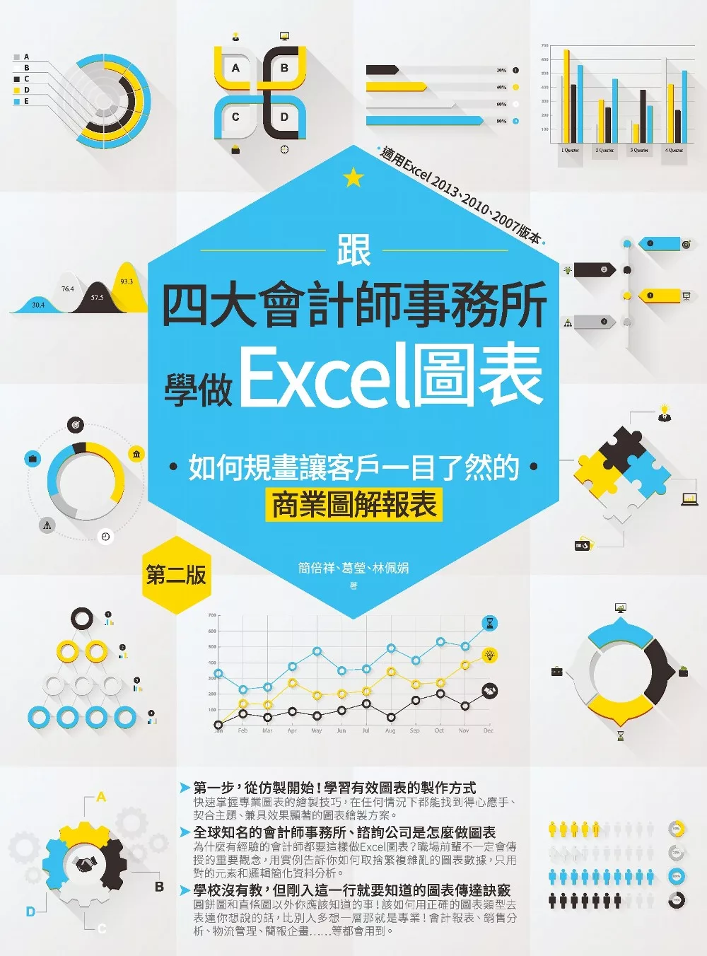 跟四大會計師事務所學做Excel圖表：如何規畫讓客戶一目了然的商業圖解報表 第二版 (電子書)