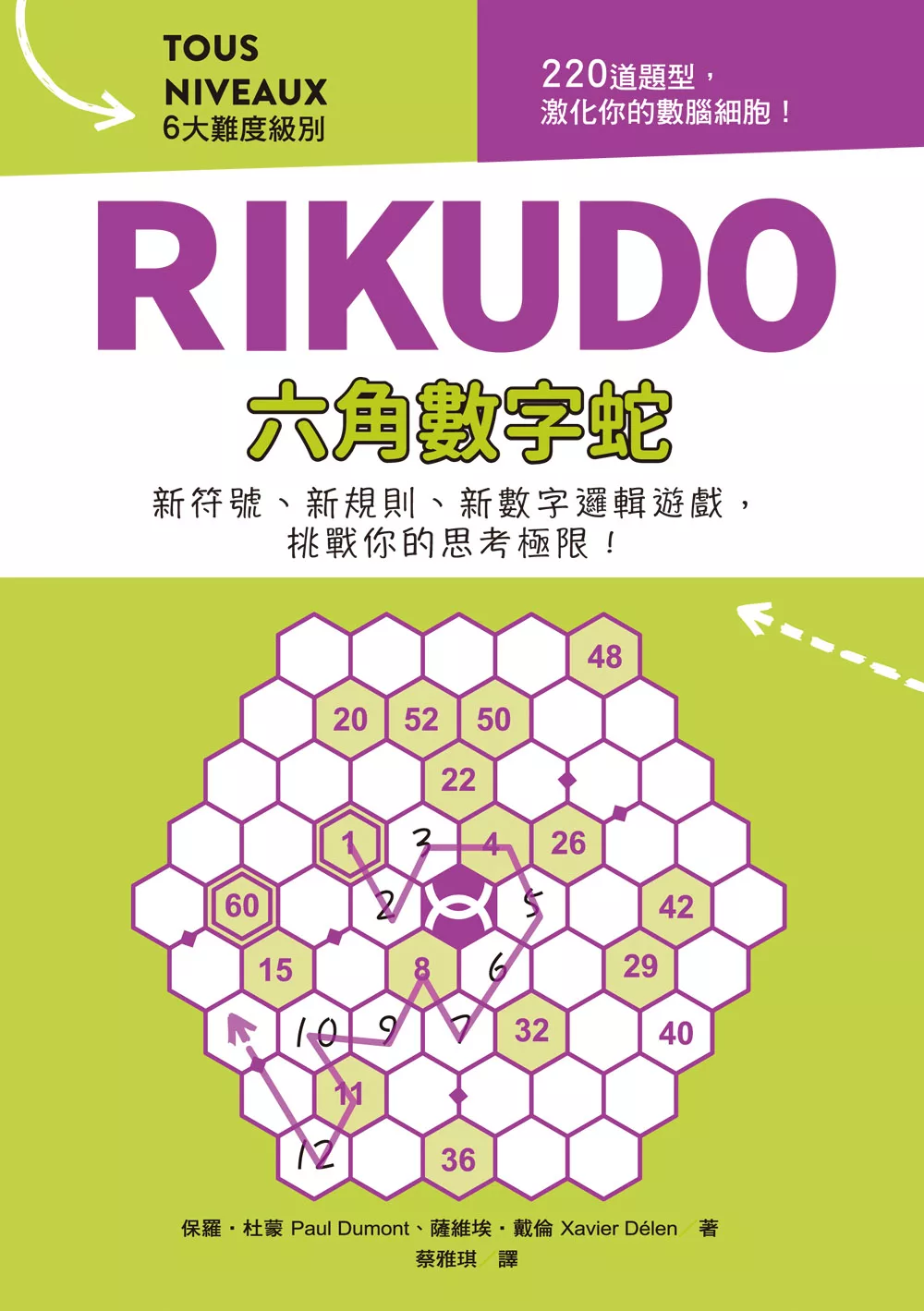 RIKUDO六角數字蛇：新符號、新規則、新數字邏輯遊戲，6大難度級別，挑戰你的思考極限！！ (電子書)