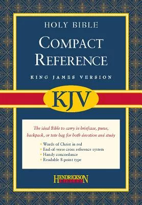 The Holy Bible: King James Version, Black, Bonded Leather, Compact, Reference