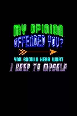My opinion offended you? you should hear what i keep to myself: Hangman Puzzles - Mini Game - Clever Kids - 110 Lined pages - 6 x 9 in - 15.24 x 22.86