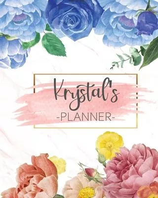 Krystal’’s Planner: Monthly Planner 3 Years January - December 2020-2022 - Monthly View - Calendar Views Floral Cover - Sunday start