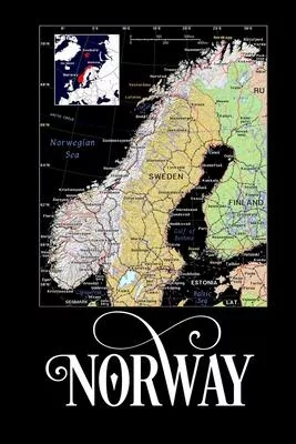 Norway: Map of Norway Notebook