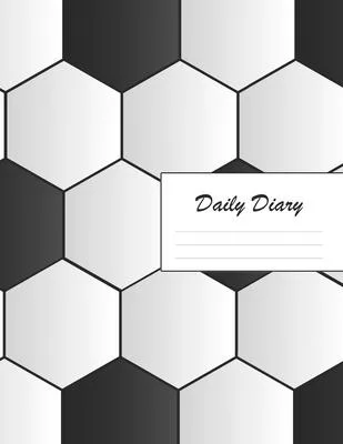 Daily Diary: Blank 2020 Journal Entry Writing Paper for Each Day of the Year - Soccer Ball Pattern - January 20 - December 20 - 366