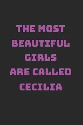 Cecilia Girl Woman Notebook: Lined Paper Journal 6x9 - 120 Pages