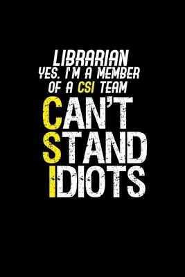 Librarian CSI: Hangman Puzzles - Mini Game - Clever Kids - 110 Lined pages - 6 x 9 in - 15.24 x 22.86 cm - Single Player - Funny Grea