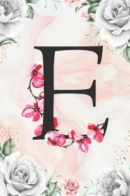 E: Cute Initial Monogram Letter A Gratitude and Daily Reflection Journal For Mindfulness and Productivity A 120 Day Daily