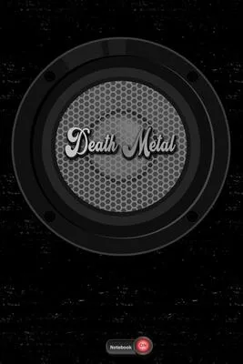 Death Metal Notebook: Boom Box Speaker Death Metal Music Journal 6 x 9 inch 120 lined pages gift