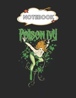 Notebook: Batman Poison Ivy Blank Comic Notebook for Kids Marble Size Blank Journal Composition Blank Pages Rule College Rule Li