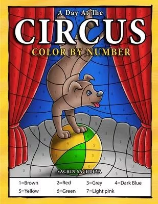 A Day At The Circus: Color by Number book for Kids and preschoolers