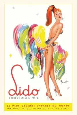 Vintage Journal Lido Poster, Showgirl