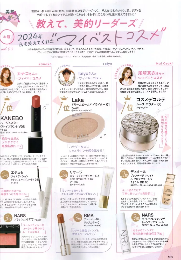 我的2024年三大美妝品
