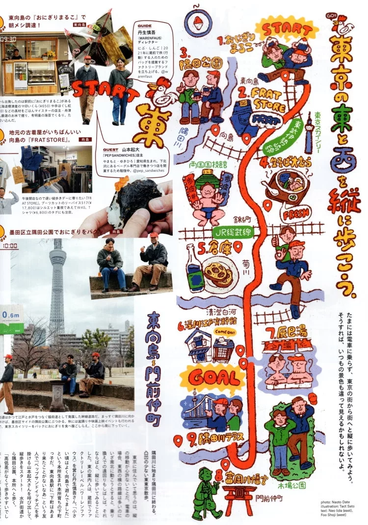 透過縱走來發現全新的東京