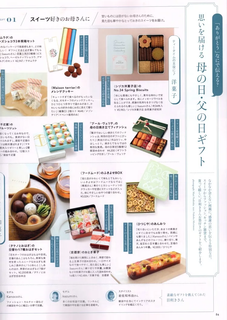 母親節、父親節禮品清單