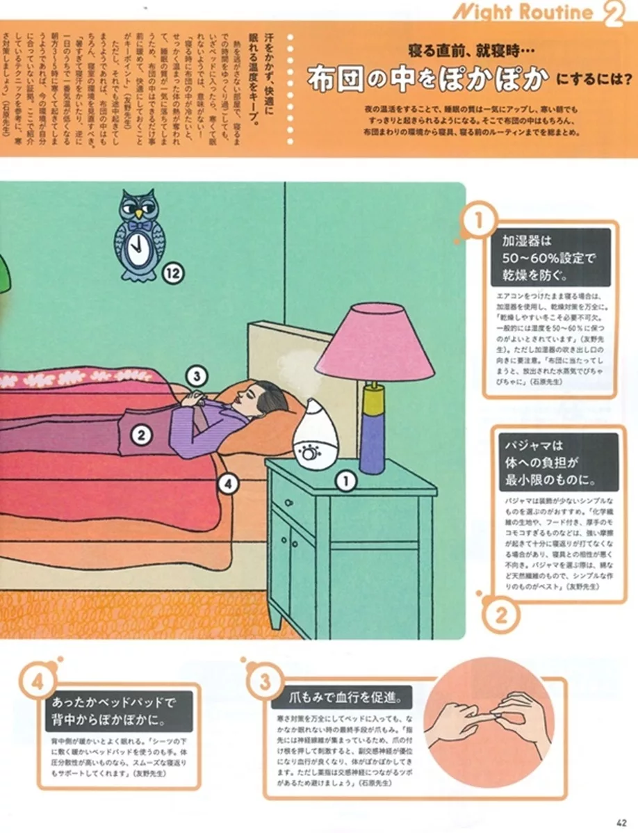 睡前與睡眠時的溫活