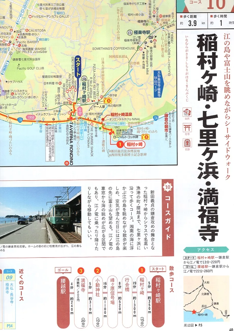 飽覽湘南海岸與江之島美景的散策路線