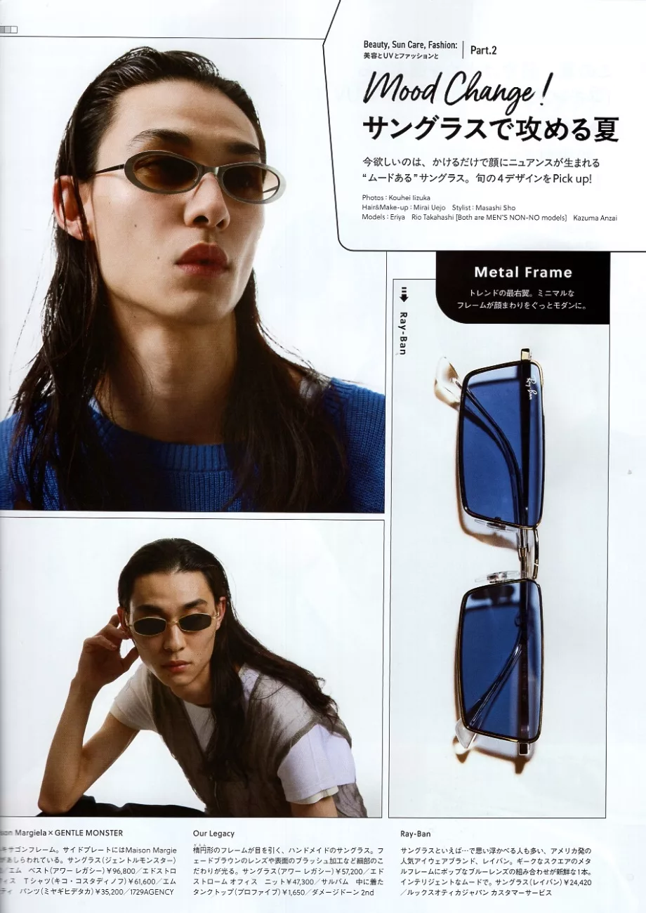 用墨鏡來展現時尚