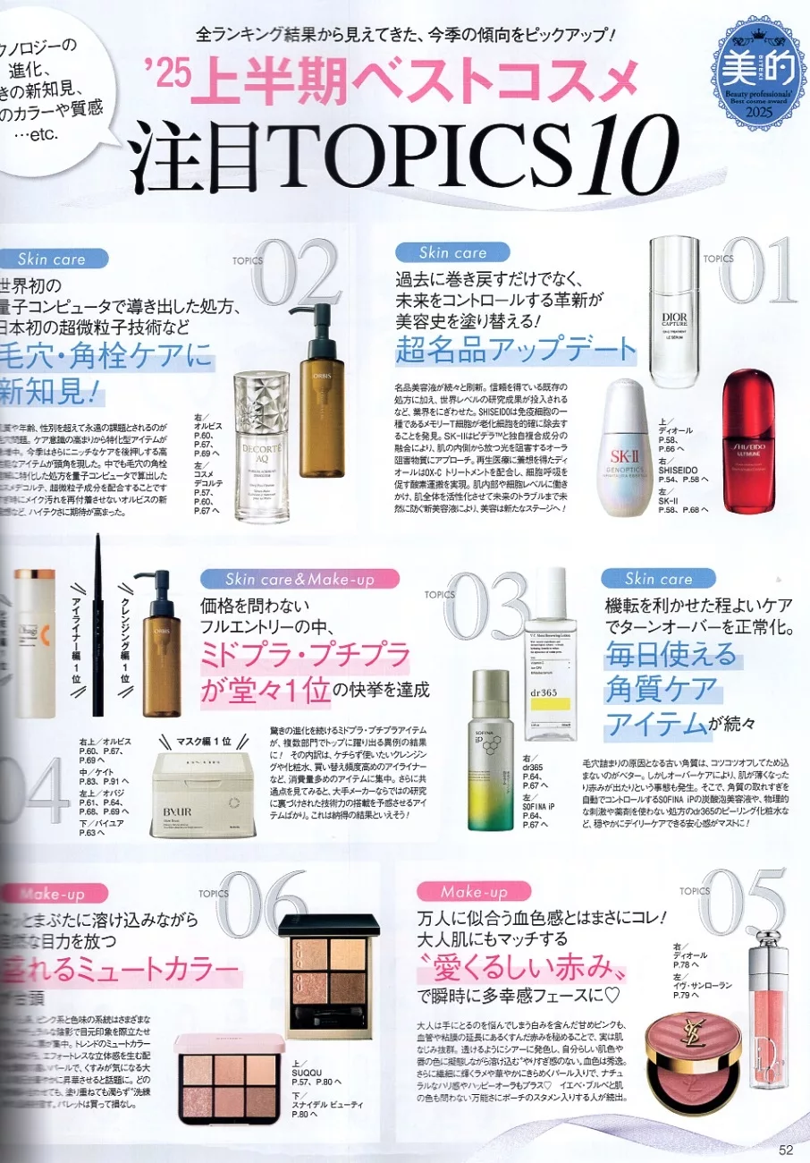 2025年上半年最佳美妝排行榜