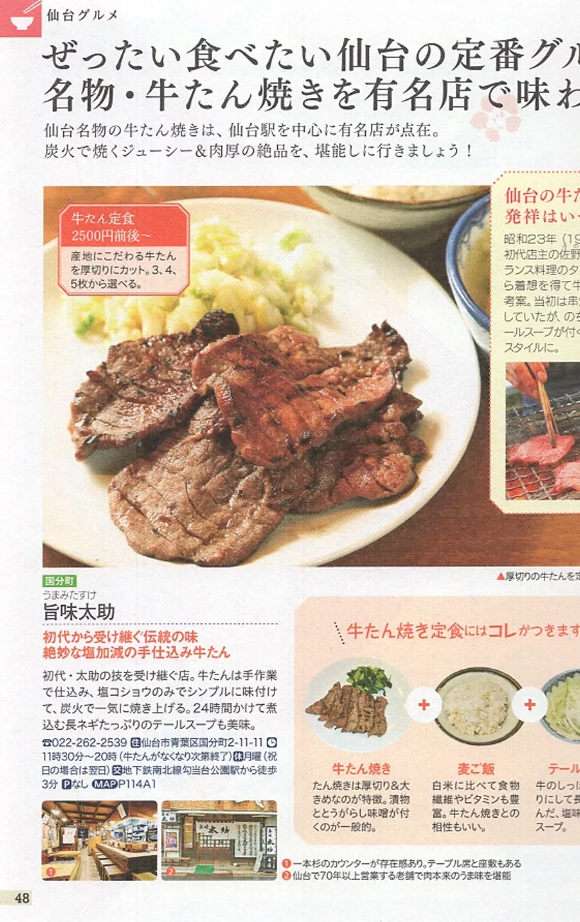 仙台必吃定番美食「炭烤牛舌」