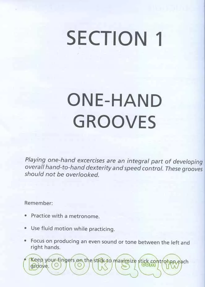 One-Hand Groove/單手技巧。