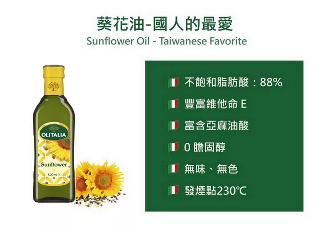 博客來 Olitalia奧利塔葵花油1000ml