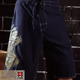 【XGAMES】COOL型男海灘褲(牛仔藍 - M)