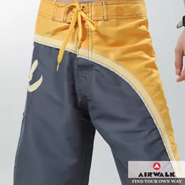 【AIRWALK】街頭籃球海灘褲-男(時尚銀 - S)