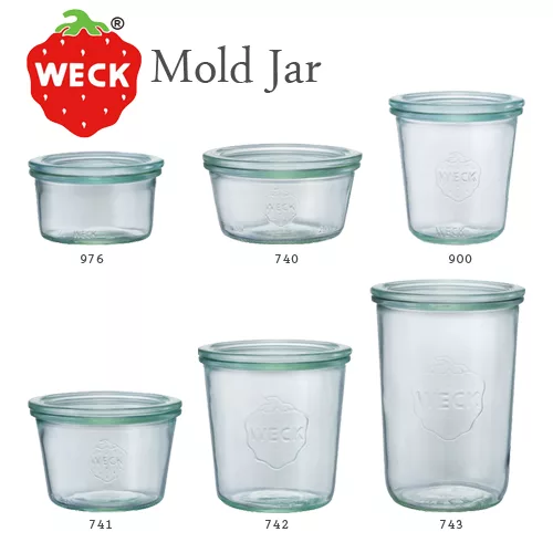 博客來 玩德瘋 德國weck 900玻璃罐附玻璃蓋與密封配件mold Jar 290ml 單瓶裝