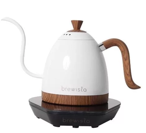 Brewista Artisan 600ml 細長嘴可調溫不銹鋼電水壺-珍珠白