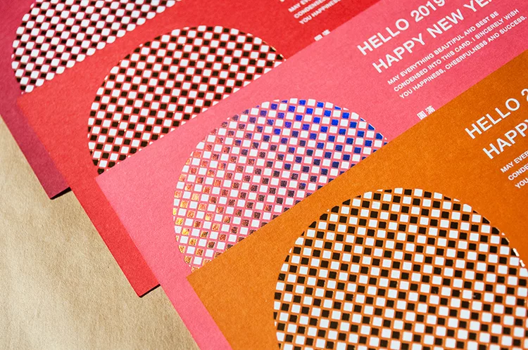 博客來 限量 2019金豬圓滿賀年卡 珊瑚紅