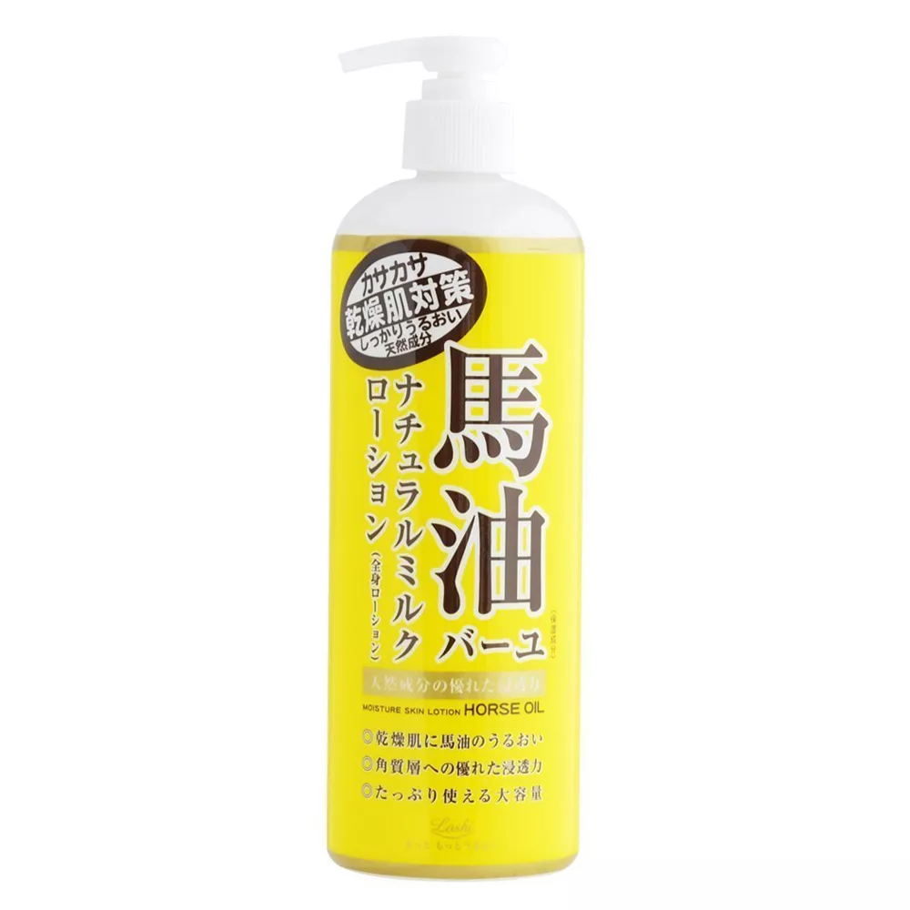 【日本Loshi 】 Moist Aid 馬油保濕身體乳液 485ml