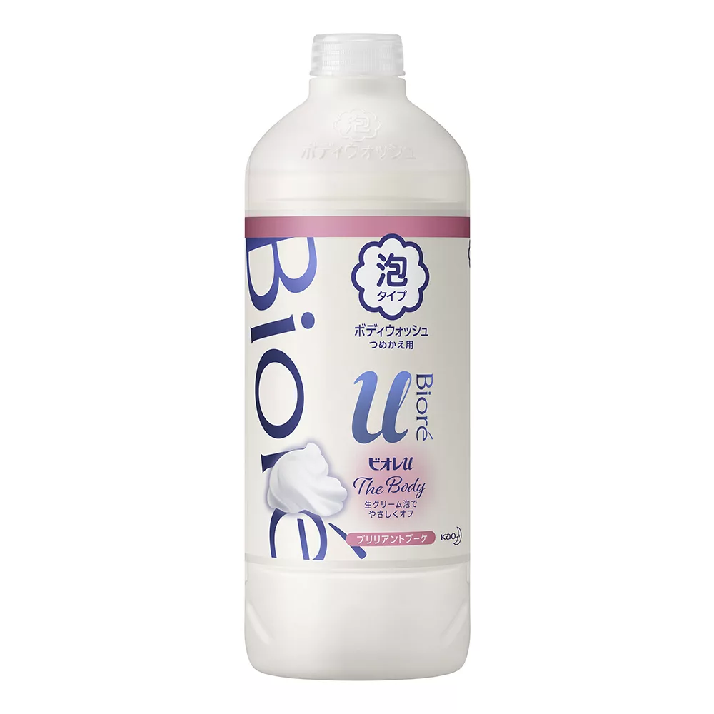 蜜妮 Biore 高彈潤沐浴慕絲補充瓶 優雅花香 450ml