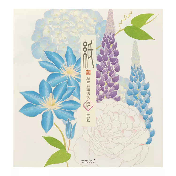 博客來 Midori Japanworks日本名藝系列 夏季 便箋 夏日花卉
