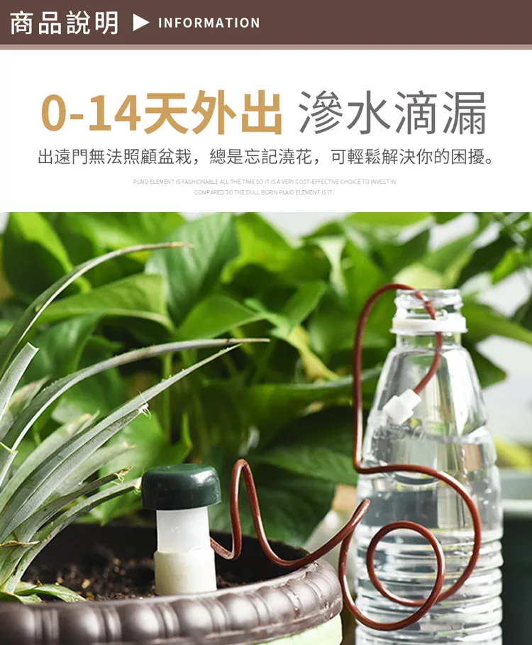 博客來 Jiago 盆栽自動澆水器 澆花神器2入組白色